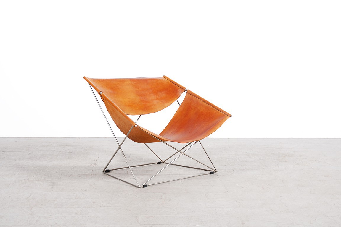 pierre paulin butterfly armchair f675 1963 artifort leather