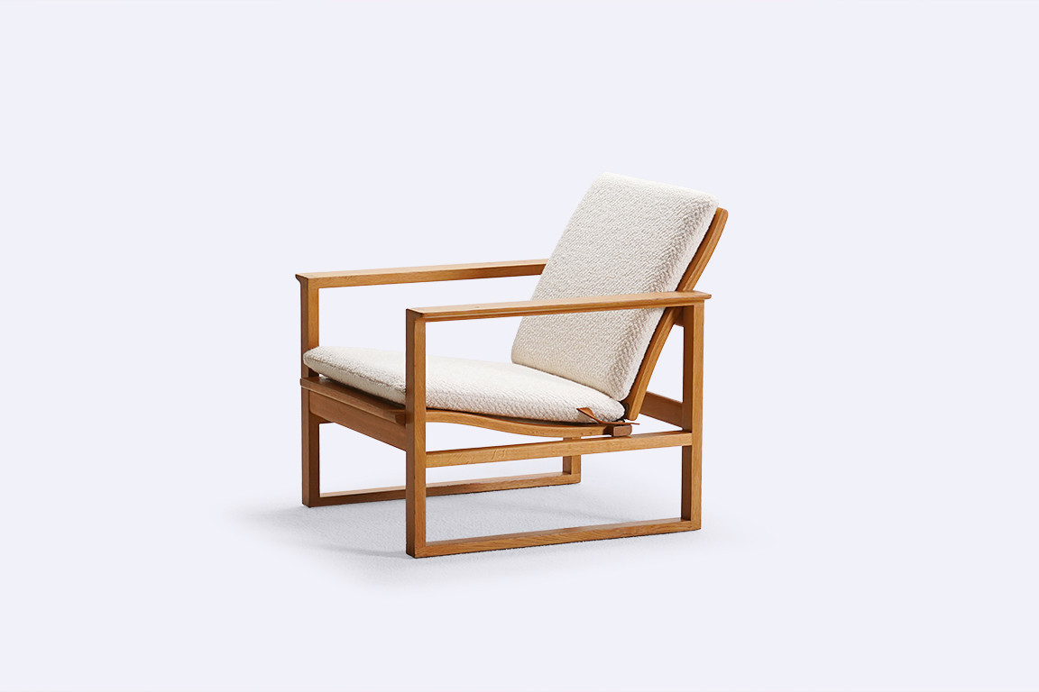 borge mogensen fredericia fauteuil 2256 chêne design 1960