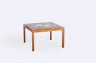 coffee table rosewood square ceramic danish vintage 1960