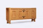 guillerme chambron buffet oak sideboard maison design 1960