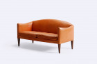 illum wikkelso canapé v12 cuir marron vintage design 1960