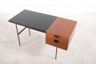 pierre paulin bureau cm141 thonet france acajou vintage 1958