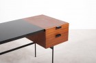 pierre paulin desk cm141 thonet france mahogany vintage 1954