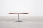 pierre paulin artifort table basse blanc acier vintage 1960