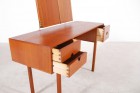 aksel kjersgaard coiffeuse teck tabouret vintage danois 1960