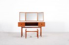 aksel kjersgaard dressing table teak stool vintage 1960 1970