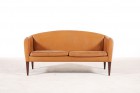 illum wikkelso sofa settee leather rosewood vintage 1960