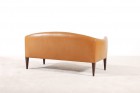 illum wikkelso sofa settee leather rosewood vintage 1960