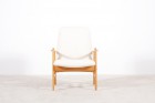 alf svensson fauteuil hetre laine fritz hansen 1950 1960