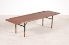 finn juhl bovirke banc table teck laiton 1952 danois vintage