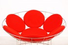 verner panton peacock chair plus linje 1959 steel vintage