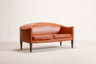 illum wikkelso canapé v12 cuir marron vintage design 1960