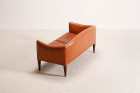 illum wikkelso canapé v12 cuir marron vintage design 1960