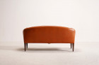 illum wikkelso v12 sofa brown leather vintage design 1960