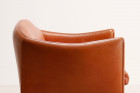 illum wikkelso v12 sofa brown leather vintage design 1960