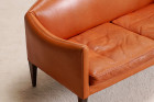 illum wikkelso v12 sofa brown leather vintage design 1960