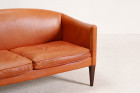 illum wikkelso v12 sofa brown leather vintage design 1960