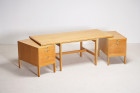 borge mogensen lauritsen oak desk vintage danish design 1950