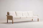 hans olsen cs mobler sofa 500 wool danish white design 1960