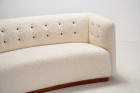 fritz hansen sofa 1668 danish design wool 1940 1950 curved