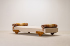 guillerme chambron votre maison oak daybed settee sofa 1960