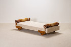 guillerme chambron votre maison oak daybed settee sofa 1960