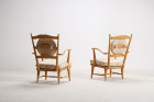 armchairs danish scandinavian design beech fritz hansen 1940