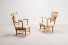 armchairs danish scandinavian design beech fritz hansen 1940